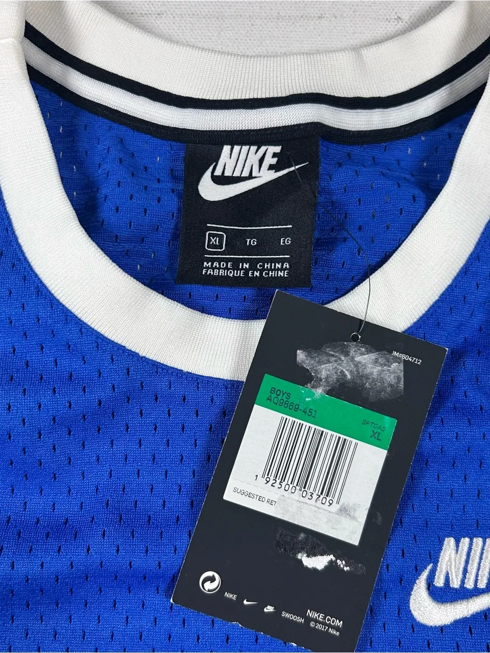 Nike Air Mesh Basketball Jersey NEW Tribal Color Block Fits: Medium Mens